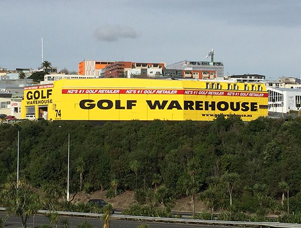 Golf Warehouse Big Signage